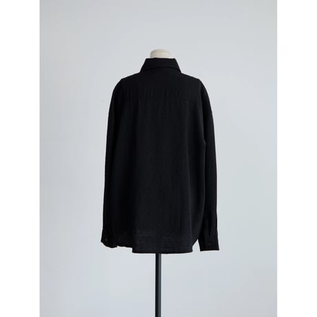 《予約販売》jacquard accent over shirt/2colors_nb0411