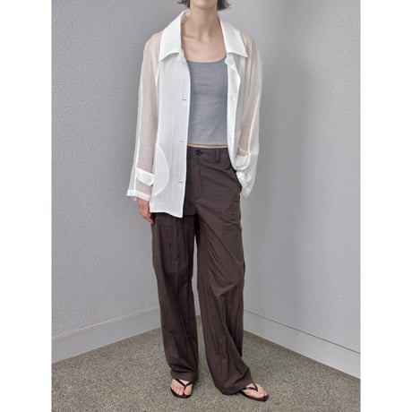 【NOKCHA original】material mannish pants/burgundy_np1272