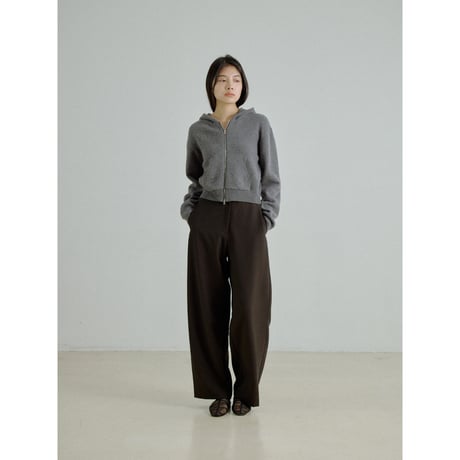 【NOKCHA original】wool blend zipup hoodie/ivory,gray_nt2666
