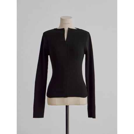 《予約販売》décolleté knit tops/2colors_nt2708