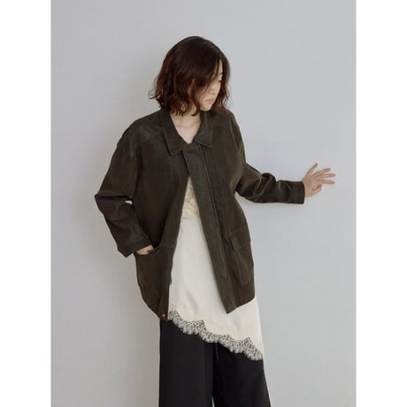 《予約販売》suède like mannish jacket/2colors_no0545
