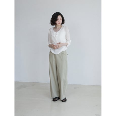 《予約販売》curved accent pants/2colors_np1323