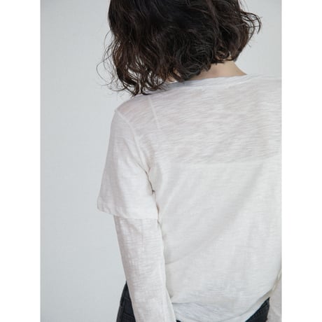 《予約販売》material docking tops/2colors_nt2688