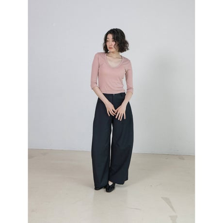 《予約販売》accent silky pants/2colors_np1332
