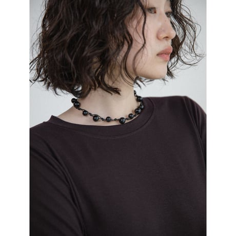 《予約販売》stone like necklace/2colors_na0825