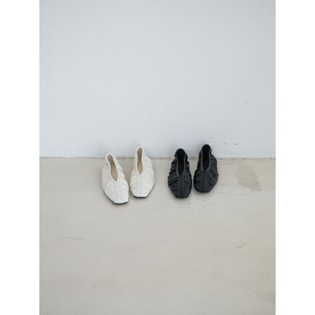 《予約販売》gather flat shoes/2colors_na0816