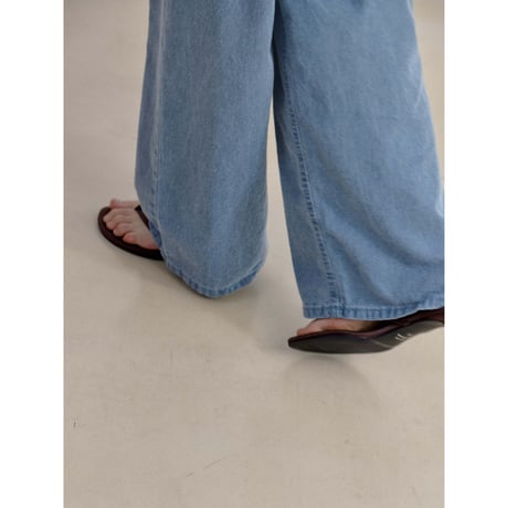 《予約販売》satin like mule sandal/2colors_na0804