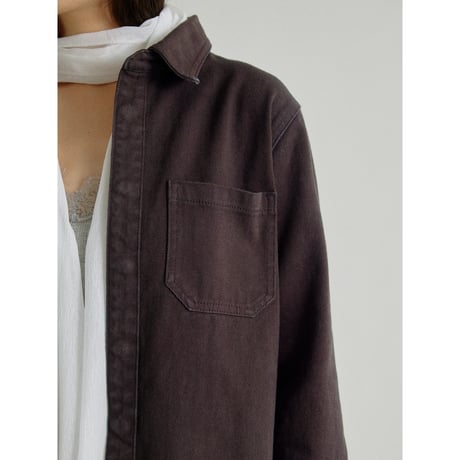 【NOKCHA original】mannish denim shirt jacket/2colors_no0542