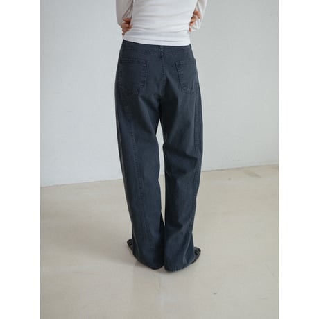 《予約販売》silhouette pigment pants/2colors_np1336