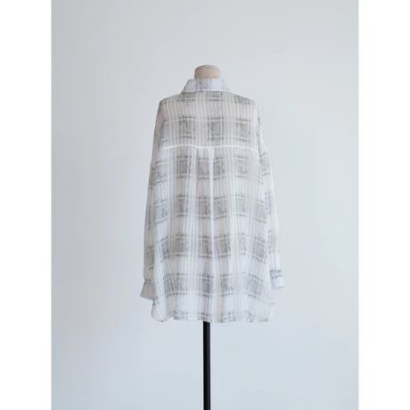 《予約販売》check sheer over shirt/2colors_nb0419