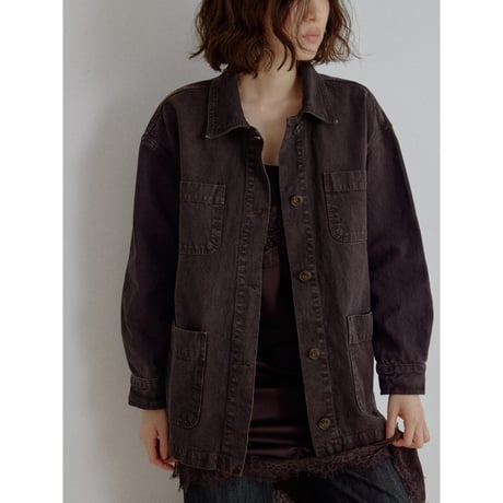 《予約販売》ashed denim jacket/2colors_no0542