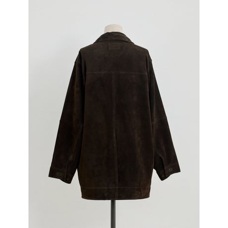 - AUTHENTIC series - real suède rich jacket/brown_an0063
