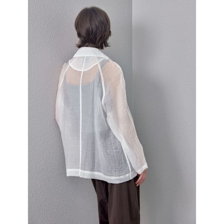 《予約販売》raglan sleeve sheer shirt jacket/2colors_no0538