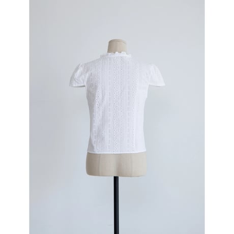 《予約販売》punching lace blouse/2colors_nb0421
