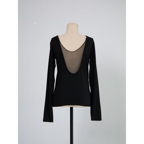 《予約販売》back accent docking lady tops/2colors_nt2691