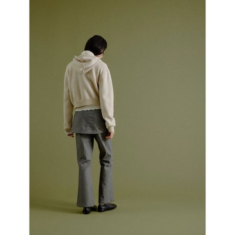 【NOKCHA original】wool blend zipup hoodie/ivory,gray_nt2666