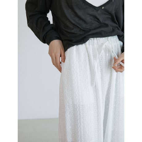《予約販売》jacquard lacy easy pants/2colors_np1283