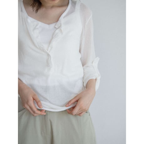 《予約販売》henley neck 2way tops/2colors_nt2663