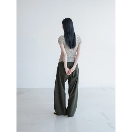 《予約販売》jacquard accent stretch tops/2colors_nt2649