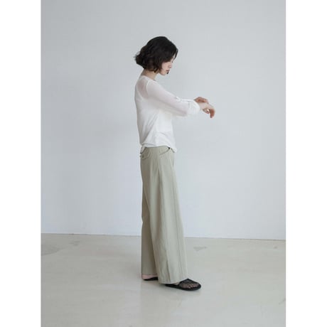 《予約販売》henley neck 2way tops/2colors_nt2663