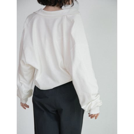《予約販売》open collar tops/2colors_nt2682