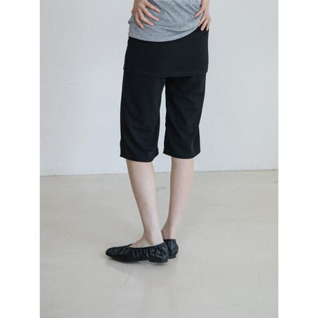 《予約販売》skirt docking half leggings/2colors_np1315