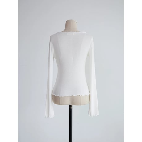 《予約販売》frill accent sheer tops/3colors_nt2675