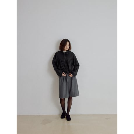 《予約販売》leather like gather blouson/2colors_no0543