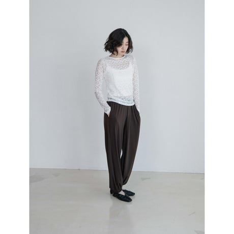 《予約販売》lacy accent sheer tops/2colors_nt2662