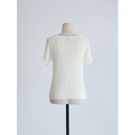 《予約販売》accent linen summer knit tops/2colors_nt2648