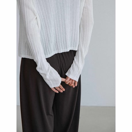 《予約販売》sheer lib knit cardigan/3colors_nt2665