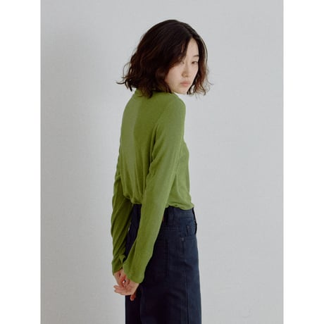 《予約販売》soft high neck daily tops/4colors_nt2704