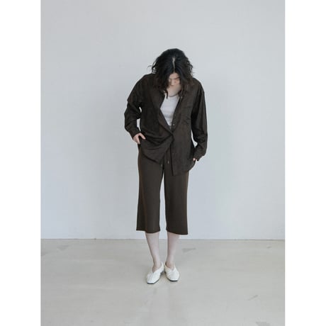 《予約販売》material satin over shirt_nb0424