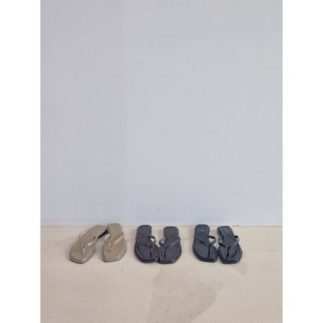 《予約販売》glossy thong sandal/3colors_na0803