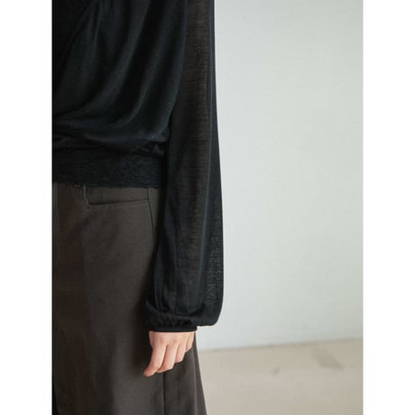 《予約販売》sheer wrap cardigan/2colors_nt2676