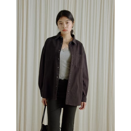 【NOKCHA original】mannish denim shirt jacket/2colors(unisex)_no0543