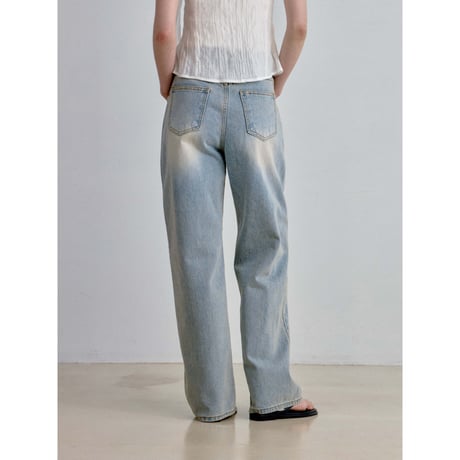 《予約販売》vintage like wide jeans/2colors_nj0193