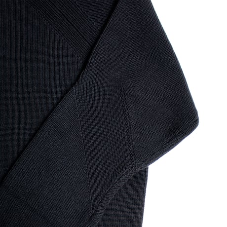 【亜麻色雑貨店】 AZ-02-008 ウールラグランハイネックセーター：Black 【レディース】