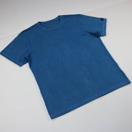 HOFI-029-JB [ 本藍染 ] スーピマ超長綿 強撚Ｔシャツ：青
