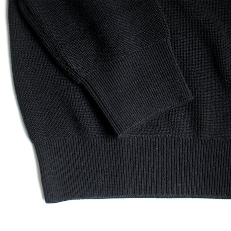 【亜麻色雑貨店】 AZ-02-008 ウールラグランハイネックセーター：Black 【レディース】