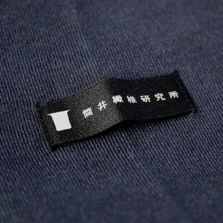 【筒井繊維研究所】 HOFI-023RT オーガニック超長綿 タック襟長袖Ｔシャツ：撚り杢インディゴ