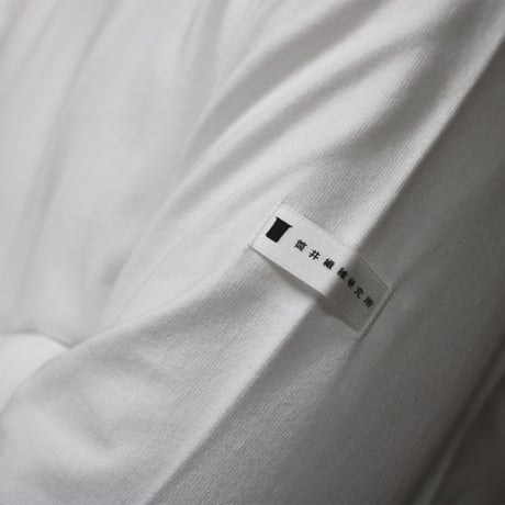 【筒井繊維研究所】 HOFI-023RT オーガニック超長綿 タック襟長袖Ｔシャツ：ホワイト