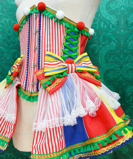 kki.2740　Let's go to the circus！フリルバッスルウエストコルセット。