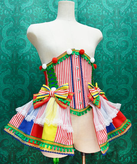 kki.2740　Let's go to the circus！フリルバッスルウエストコルセット。