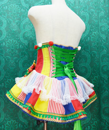 kki.2740　Let's go to the circus！フリルバッスルウエストコルセット。