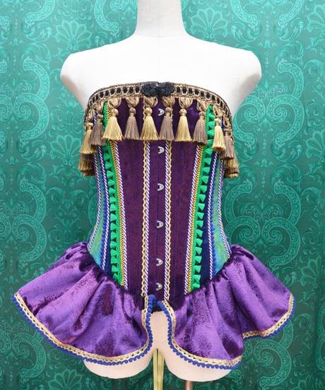 kki.2745　Arabian Night Circus フリルロングコルセット。