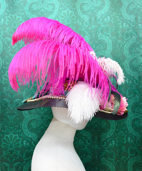 kki.2758　MADAME HARLEQUIN  HAT。