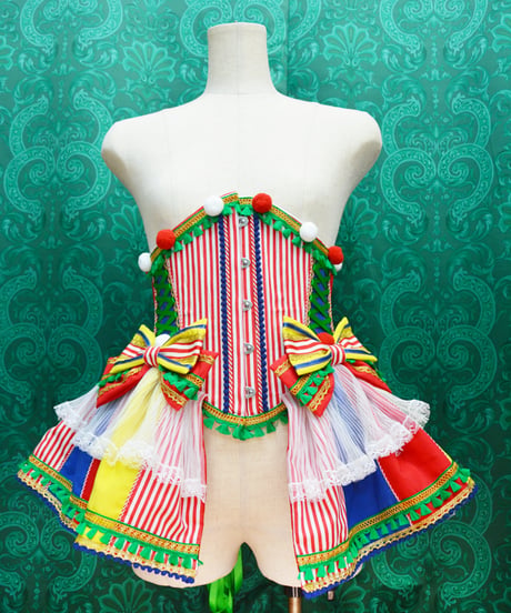 kki.2740　Let's go to the circus！フリルバッスルウエストコルセット。