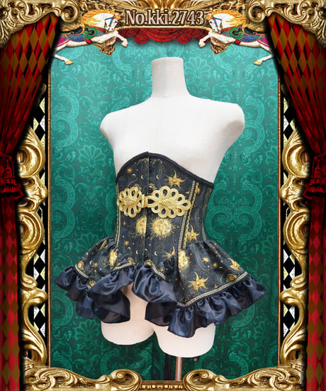 kki.2743　Midnight Carnival フリルウエストコルセット。