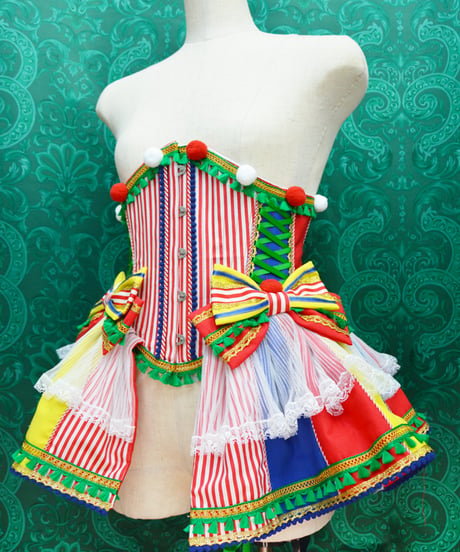 kki.2740　Let's go to the circus！フリルバッスルウエストコルセット。